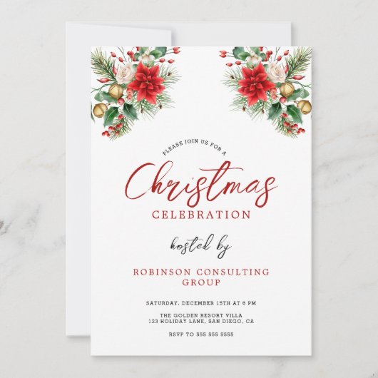 Kantoor kerst feestdag kaart (Voorkant)