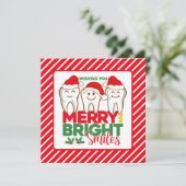 Kantoor Kerstkaart Tandarts (Staand voorkant)