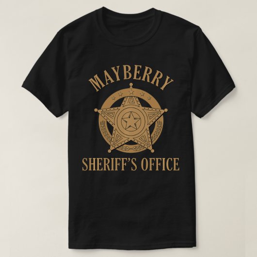 Kantoor Klassieke tv van de sheriff van Mayberry T-shirt (Design voorkant)