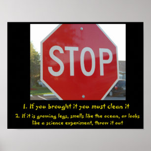 Kantoor koelkast poster