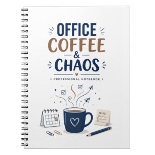 Kantoor Koffie & Chaos Professionele Notitieboek J