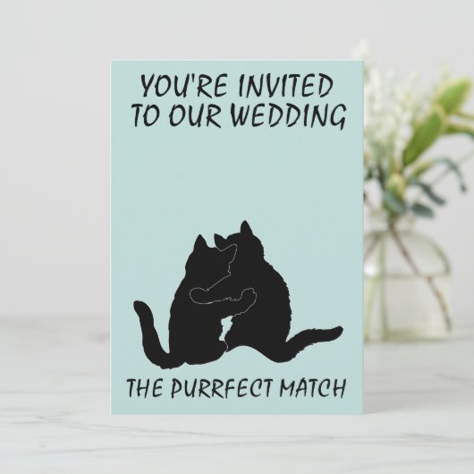 KANTOOR KUPLE WEDDING CUSTOM INVITATIONS KAART (Staand voorkant)