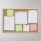 kantoor kurkbord poster (Voorkant)