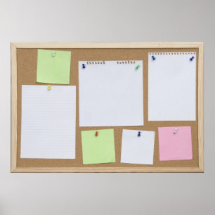 kantoor kurkbord poster