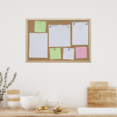 kantoor kurkbord poster (Keuken)