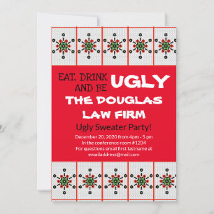 Kantoor lelijke trui party werk vakantie-evenement kaart