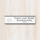 Kantoor Logo Business Hanging Deurgebrandnaam Bord Deurbordje (Voorkant)