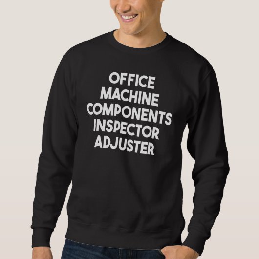 Kantoor Machine Components Inspector Richter Trui (Voorkant)