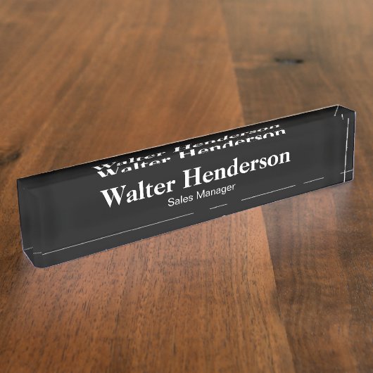 Kantoor Management Desk Plaques Naambordje (Zijkant)