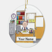 Kantoor - Mannelijk Keramisch Ornament (Links)