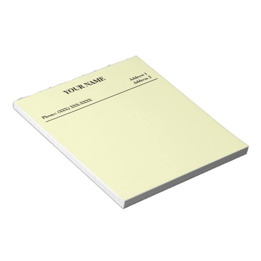 Kantoor Memo Pad (wit) Notitieblok (Schuin)