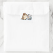 Kantoor Miereneter | Teamvergadering Vierkante Sticker (Tas)