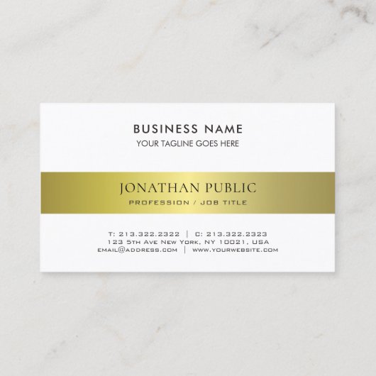 Kantoor Modern Stijlvol Advocaat Directeur Plain L Visitekaartje (Achterkant)