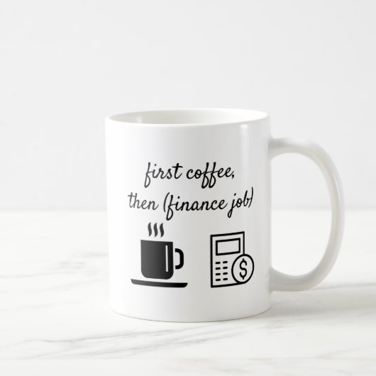 Kantoor Mok Eerste Koffie (Rechts)
