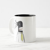 Kantoor Monster 1 Tweekleurige Koffiemok (Voorkant links)