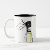 Kantoor Monster 1 Tweekleurige Koffiemok (Links)