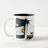 Kantoor Monster 3 Tweekleurige Koffiemok (Links)