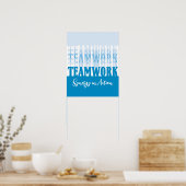 Kantoor motivatie teamwork synergie verloving poster (Keuken)