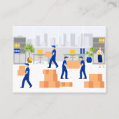 Kantoor Moving Service Visitekaartje (Voorkant)