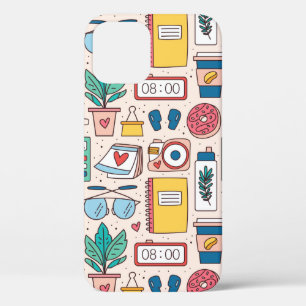 Kantoor. Naadloos patroon, textuur, rug Case-Mate iPhone Case