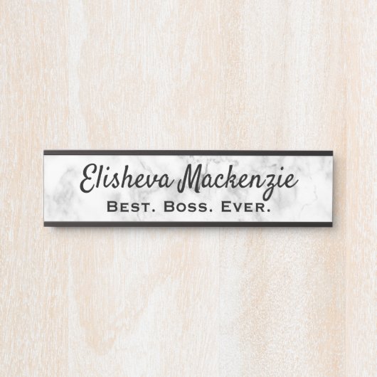 Kantoor Naam Bord Deurbordje (Voorkant)