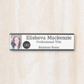 Kantoor Naam Bord Onderteken Afbeelding Foto Logo Deurbordje (Voorkant)