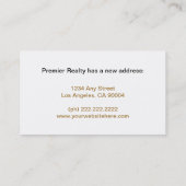  Kantoor Net Bewegde Locatie Visitekaartje (Achterkant)