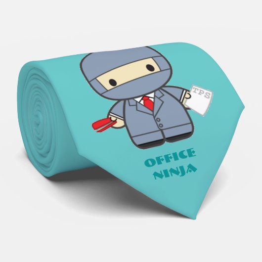 Kantoor Ninja Stropdas (Opgerold)