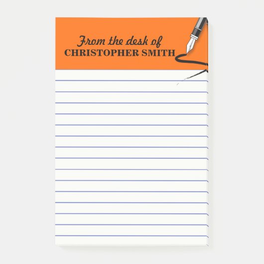 Kantoor organisator oranje Post-it® notitie PERSON Notes (Voorkant)