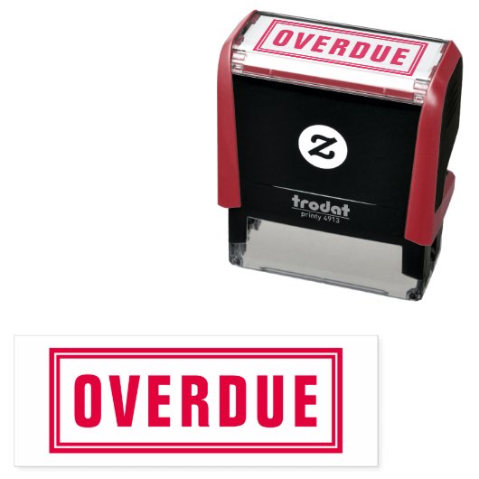 KANTOOR OVERDUE ZELF-INKINGSTEMP  ZELFINKTENDE STEMPEL (In situ)
