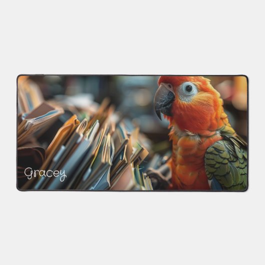 Kantoor Parrot gepersonaliseerd Bureaumat (Voorkant)