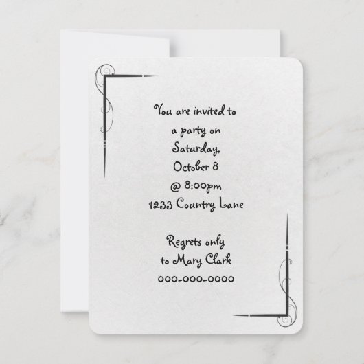 Kantoor Party Herinnering post het notitie Kaart (Achterkant)