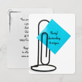 Kantoor Party Herinnering post het notitie Kaart (Voorkant / Achterkant)