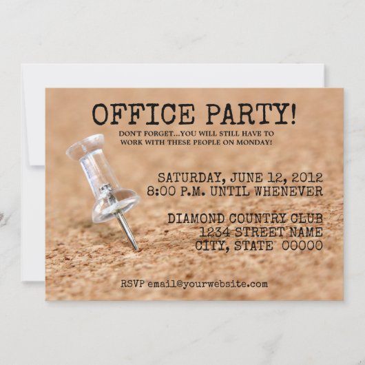 Kantoor Party uitnodigingen (Voorkant)