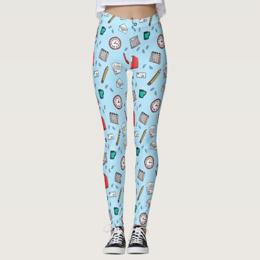 Kantoor patroon leggings (Voorkant)