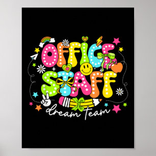 Kantoor-personeel Dream Team Eerste dag van de sch Poster