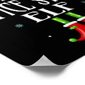 Kantoor Personeel Elf Xmas Matching Familie Groep  Poster (Hoek)