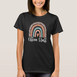 Kantoor Personeel Rainbow Leopard Admin Assistants T-shirt