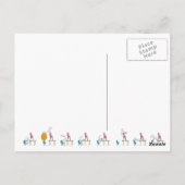 Kantoor Pilates briefkaart, geel DUITSE Briefkaart (Achterkant)