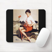  Kantoor Pinup Girl Muismat (Met muis)