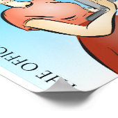 Kantoor Politiek Cartoon Poster (Hoek)