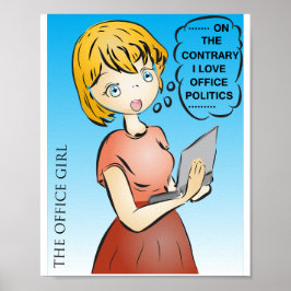 Kantoor Politiek Cartoon Poster