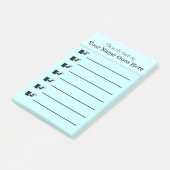 Kantoor post het organisator PERSONALIZE Post-it® Notes (Schuin)