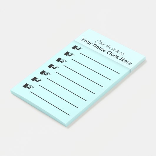 Kantoor post het organisator PERSONALIZE Post-it® Notes (Schuin)