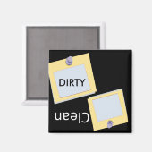 kantoor post het schoon-vies Vaatwasser Magneet (Voorkant / Achterkant)