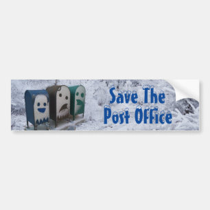 Kantoor Post opslaan Bumpersticker