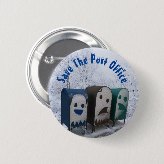 Kantoor Post opslaan Ronde Button 5,7 Cm (Voorkant /achterkant)