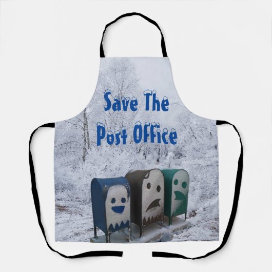 Kantoor Post opslaan Schort (Voorkant)