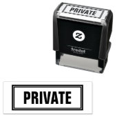 KANTOOR PRIVATE ZELF-INKINGSTEMP  ZELFINKTENDE STEMPEL (In situ)