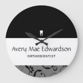 Kantoor Pro Damask Grote Klok (Voorkant)